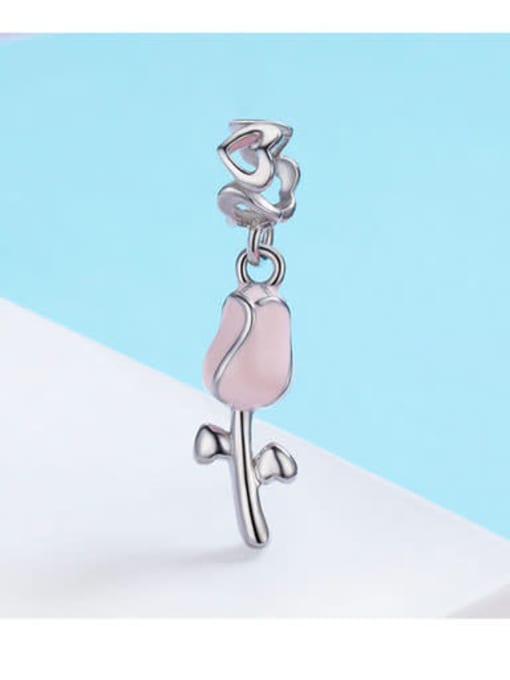 Jare 925 silver romantic rose charms 3