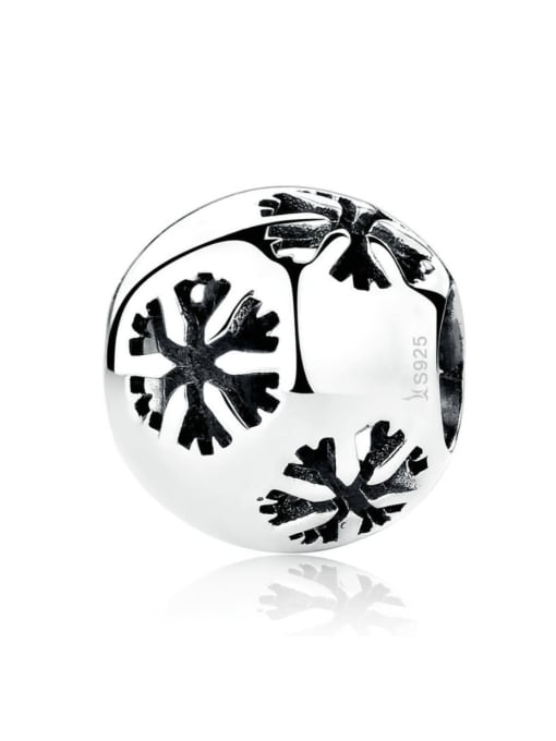 Jare 925 silver cute snowflake charms 0