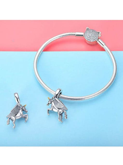 Jare 925 silver cute unicorn charms 3