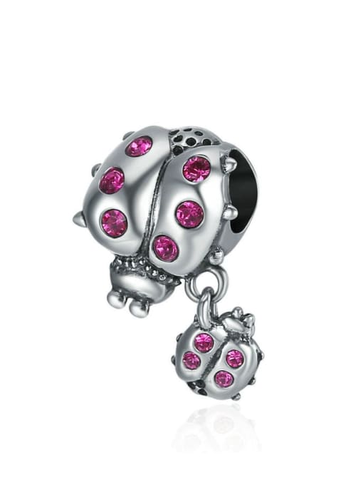 Jare 925 Silver Cute Beetle charms 0