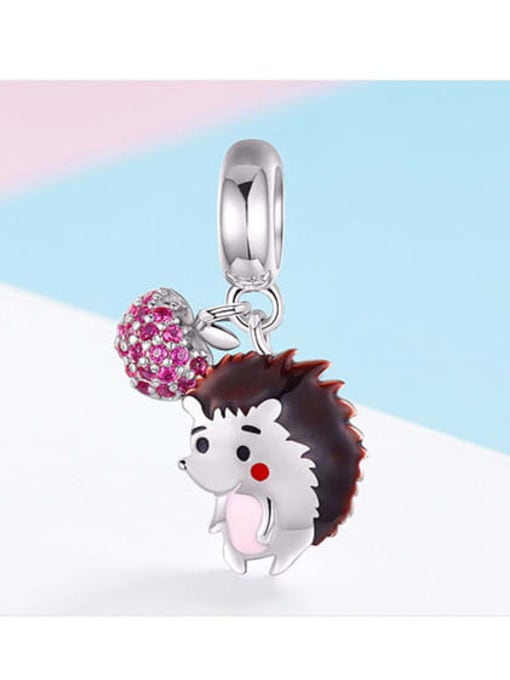 Jare 925 silver cute hedgehog charms 3