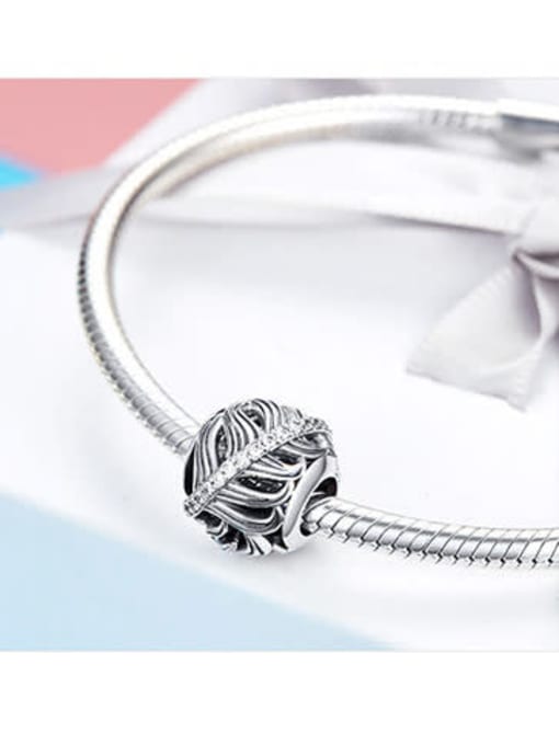 Jare 925 silver feather charms 3