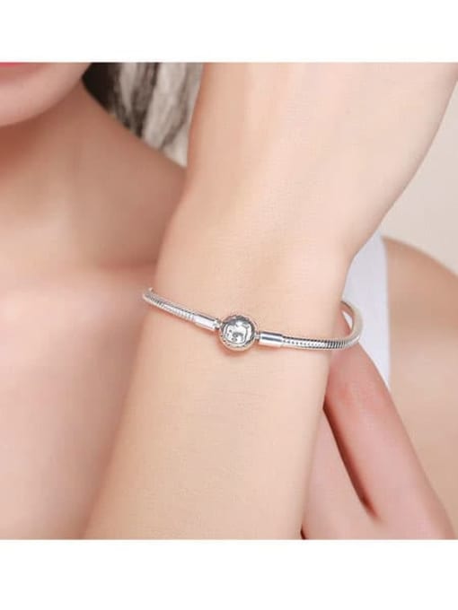 Jare 925 silver cute lion Chain Bracelet 1