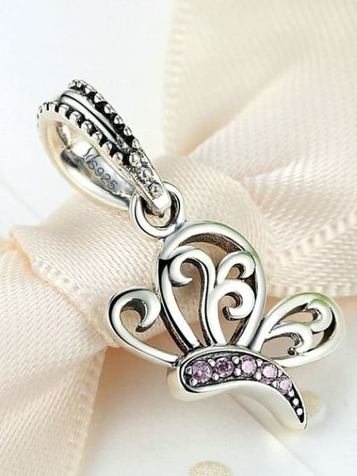 Jare 925 silver cute butterfly charms 2