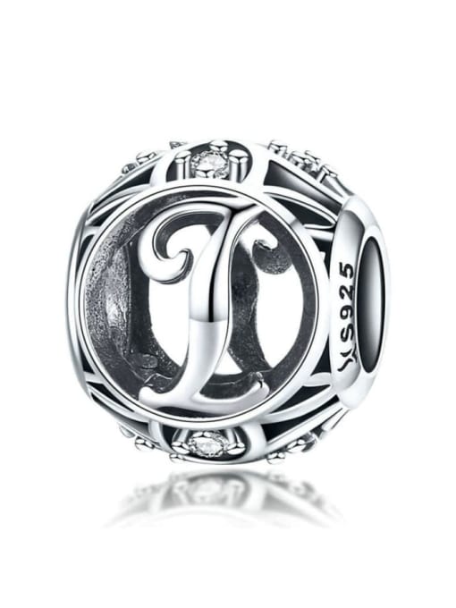 I 925 silver letter charms