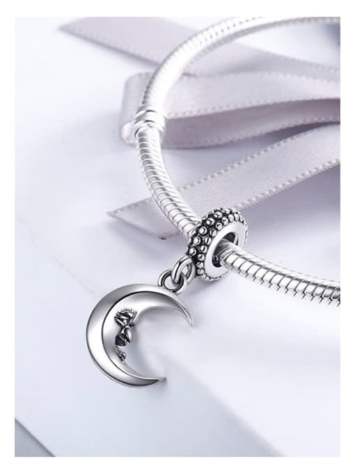 Jare 925 silver crescent charms 1