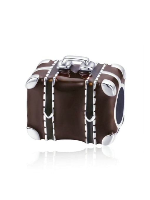 Jare 925 silver cute suitcase charms