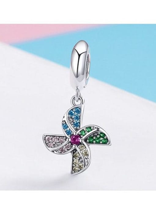 Jare 925 silver cute windmill charms 3