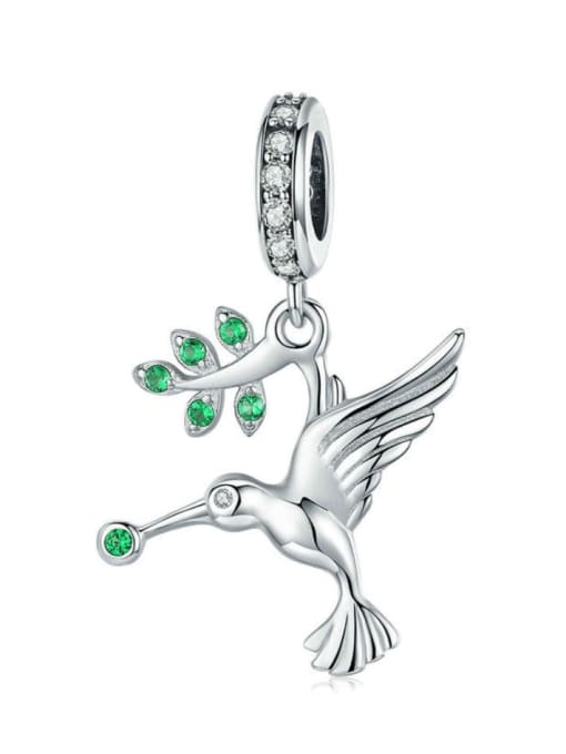 Jare 925 silver cute bird charms