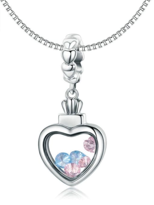 Jare 925 silver cute heart charms