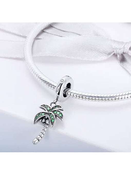 Jare 925 Silver Fresh Coconut Tree charms 2