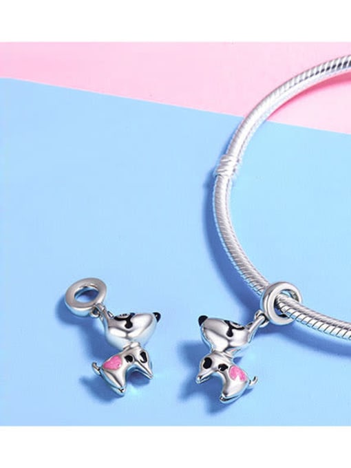 Jare 925 silver cute puppy charms 1