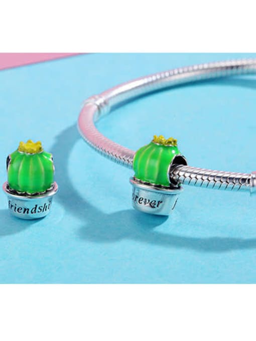 Jare 925 silver cute prickly pear charms 2