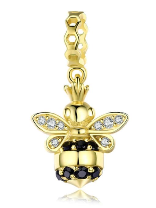 Jare 925 silver cute bee charms