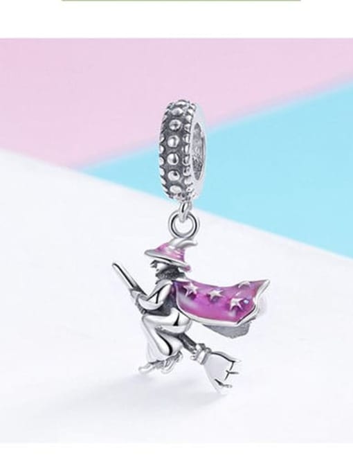 Jare 925 Silver Witch charms 3