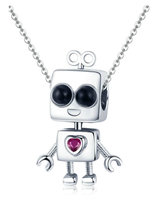 Cracking Pendant Chain 925 silver cute doll charms