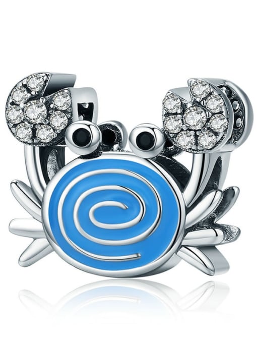 Funny crab 925 silver Marine life charms