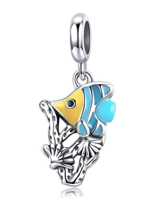 Pendant 925 silver cute fish charms