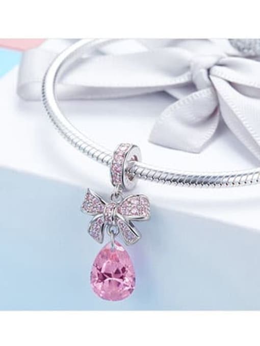 Jare 925 silver cute bow charms 2
