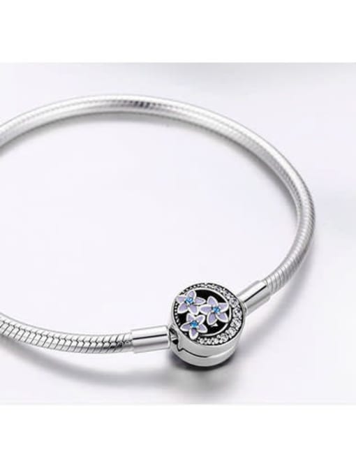 Jare 925 silver cute flower Chain Bracelet 2