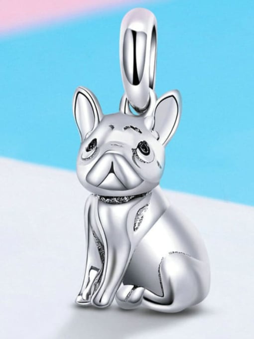 Jare 925 Silver Cute Bulldog charms 2