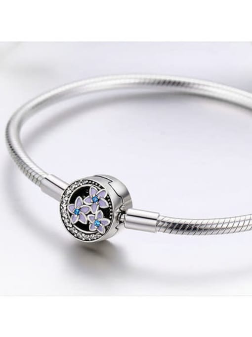 Jare 925 silver cute flower Chain Bracelet 3