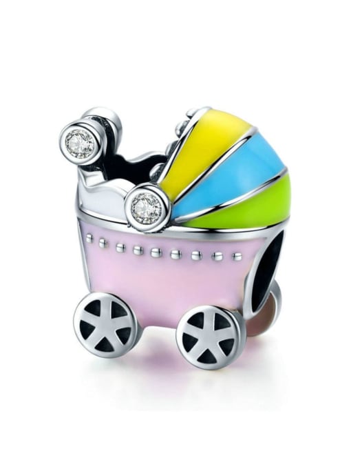 Jare 925 silver cute stroller charms 0
