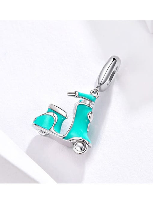 Jare 925 silver cute electric car charms 1
