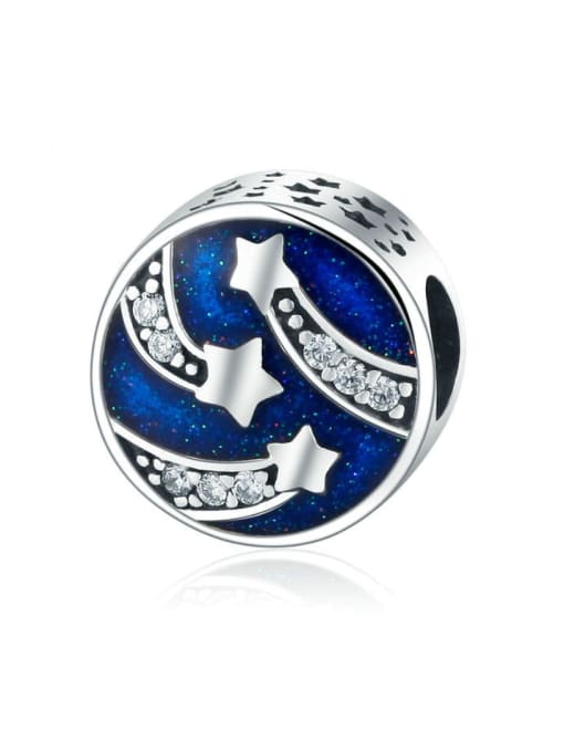Blue 925 Silver Romantic Starry charms