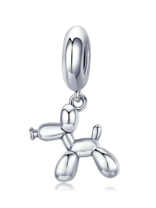 Jare 925 silver cute balloon dog charms