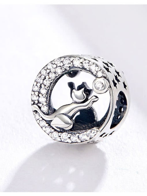 Jare 925 silver cute cat charms 2