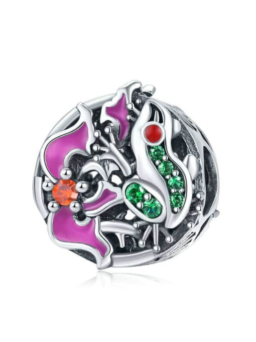 Jare 925 silver cute tree frog charms