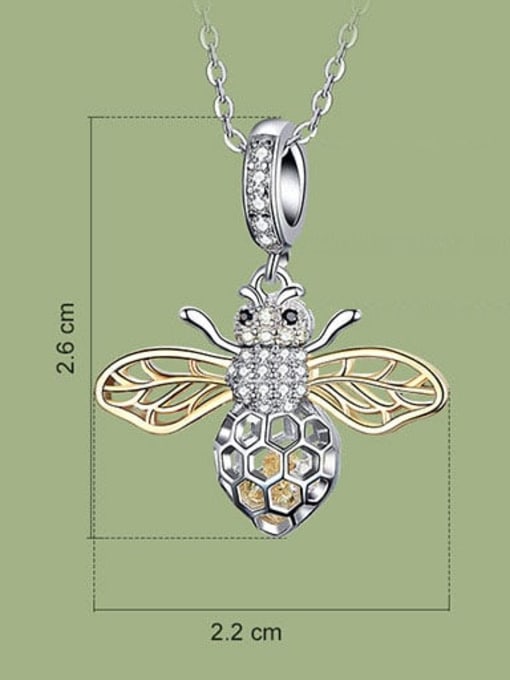 Jare 925 silver cute bee charms 3