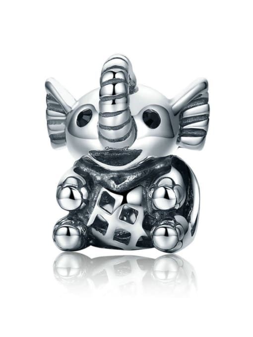 Jare 925 silver cute elephant charms