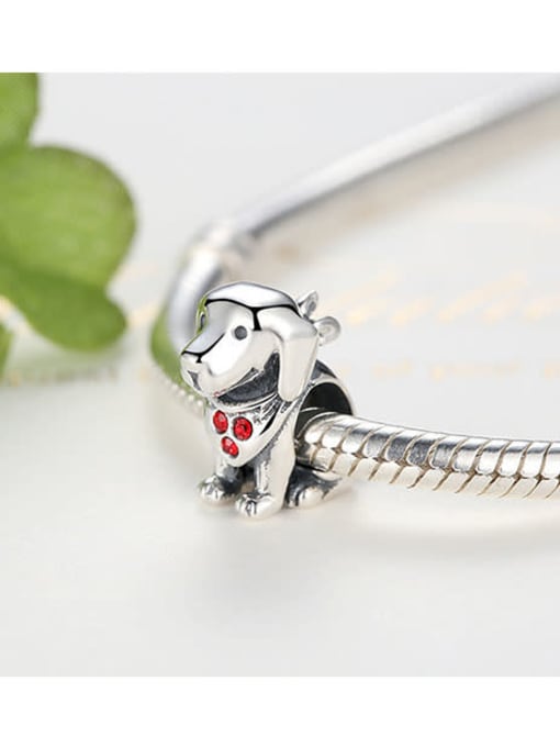Jare 925 silver cute puppy charms 2