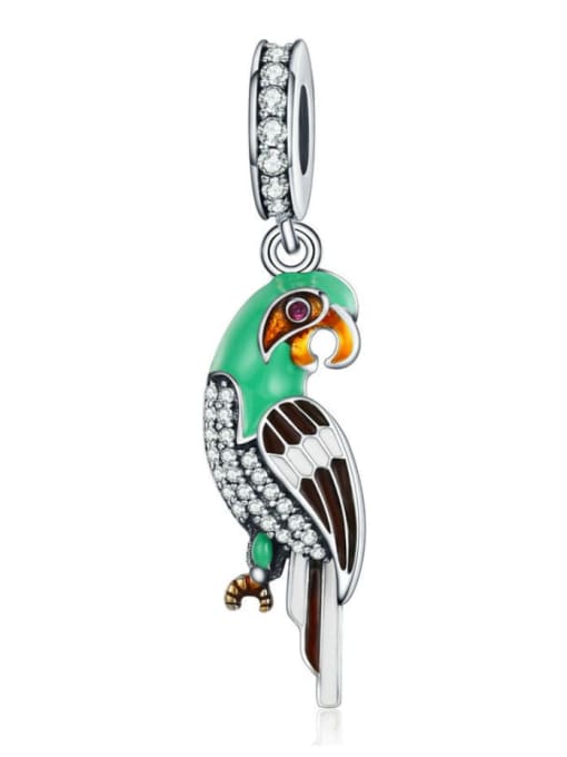 Jare 925 Silver Cute Parrot charms 0