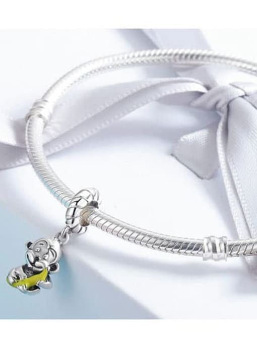 Jare 925 silver cute monkey charms 1