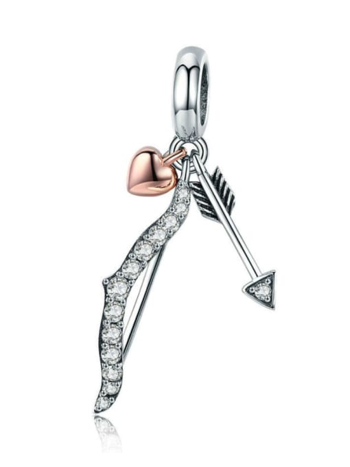 Jare 925 Silver Love Bow and Arrow charms 0