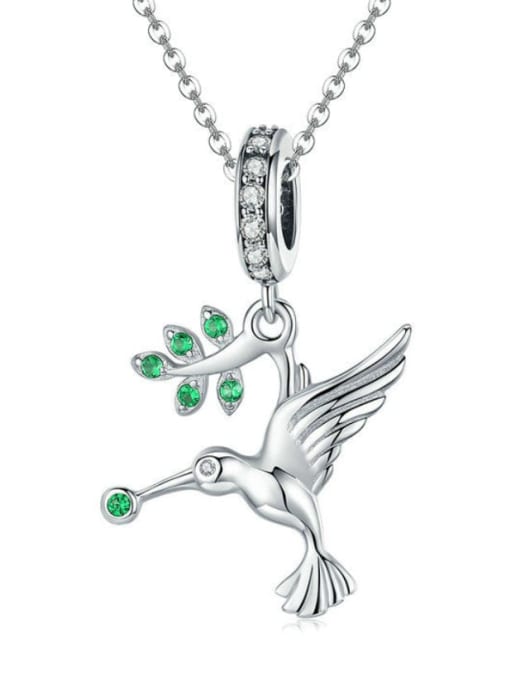 Pendant Chain 925 silver cute bird charms