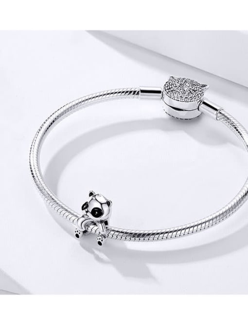 Jare 925 silver cute panda charms 1