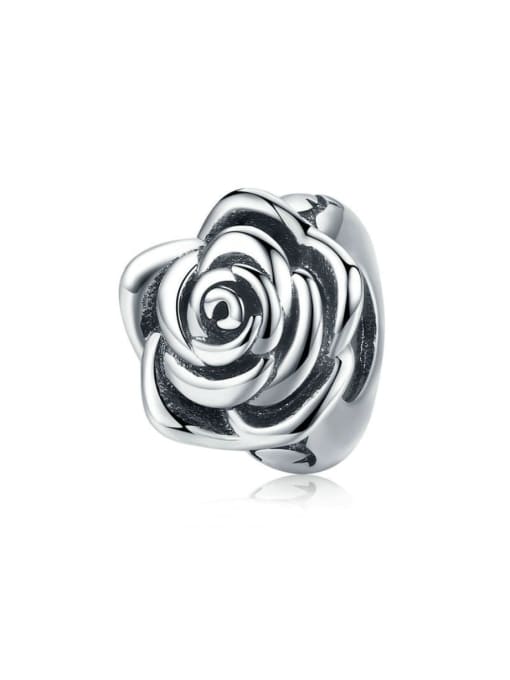 Jare 925 silver romantic flower charms 0