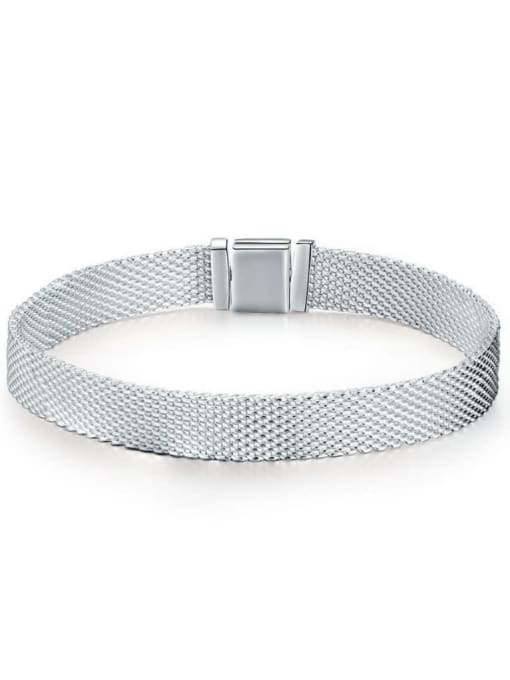Bracelet 19cm 925 silver artificial zircon charms