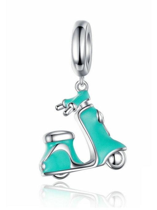 Jare 925 silver cute electric car charms