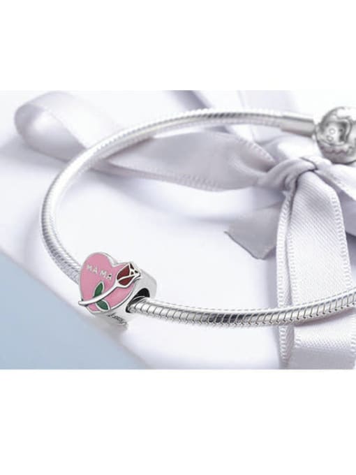 Jare 925 silver rose charms 3