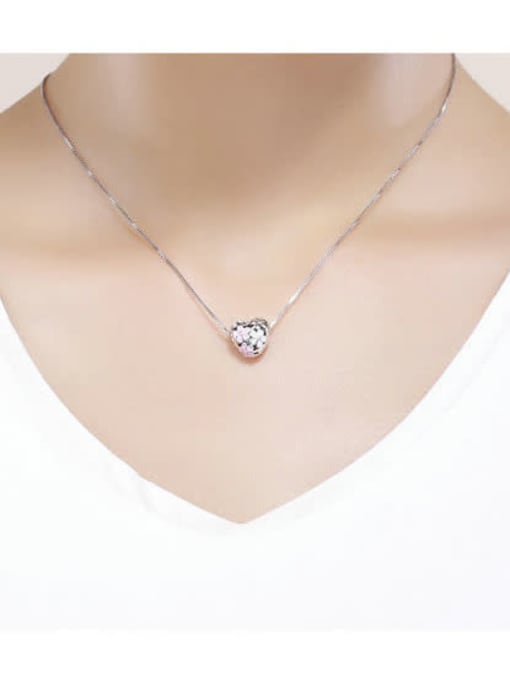 Jare 925 silver cute flower charms 1