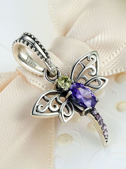 Jare 925 silver cute dragonfly charms 2