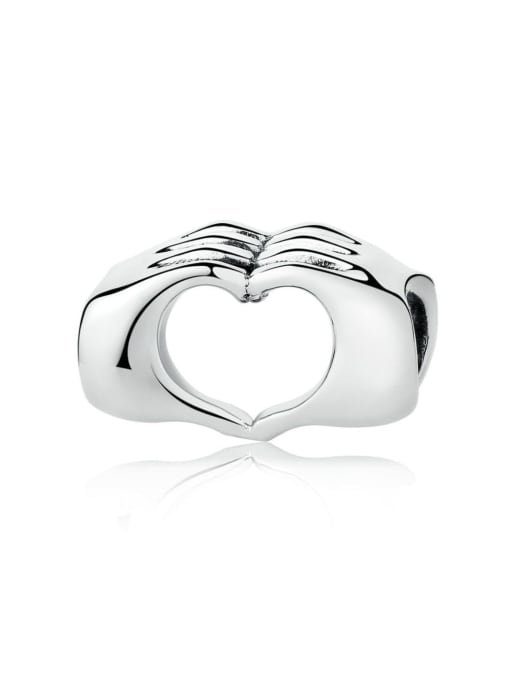 silvery 925 silver than heart charms