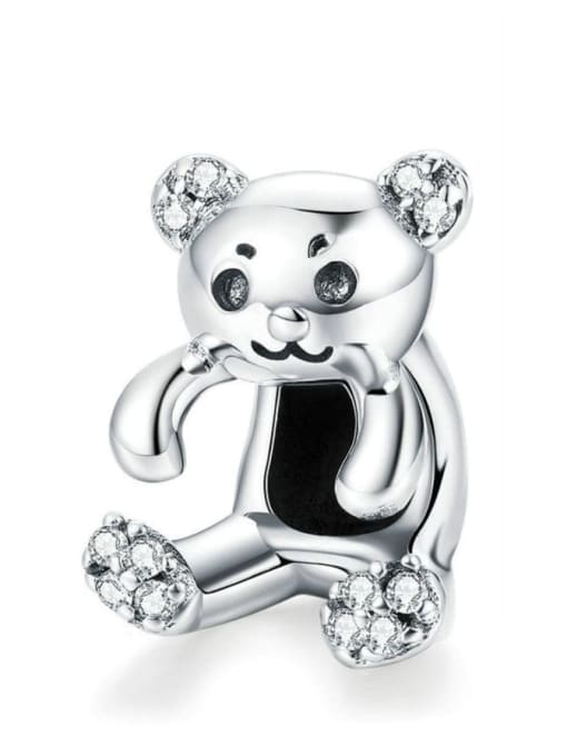 Jare 925 silver cute bear charms