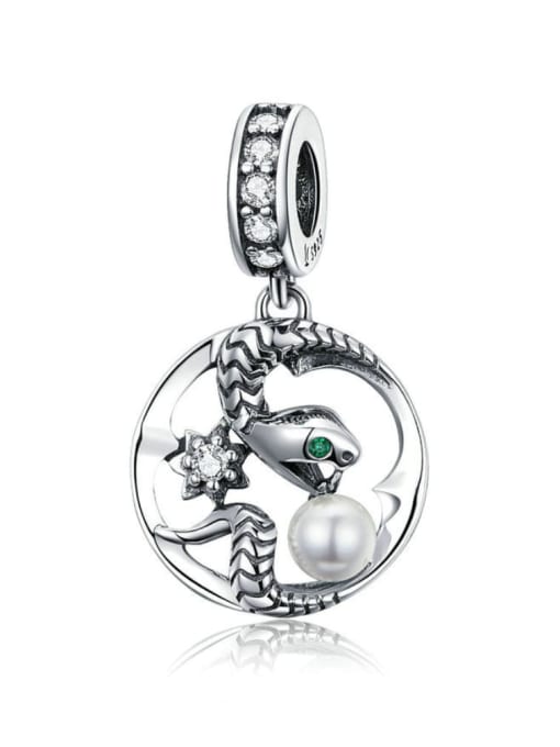 Jare 925 silver cute snake charms