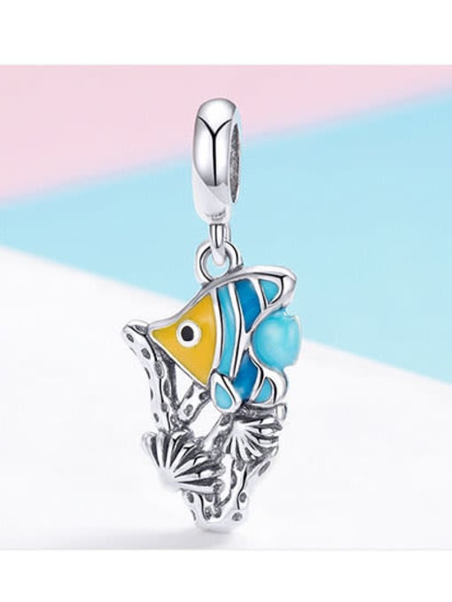 Jare 925 silver cute fish charms 2